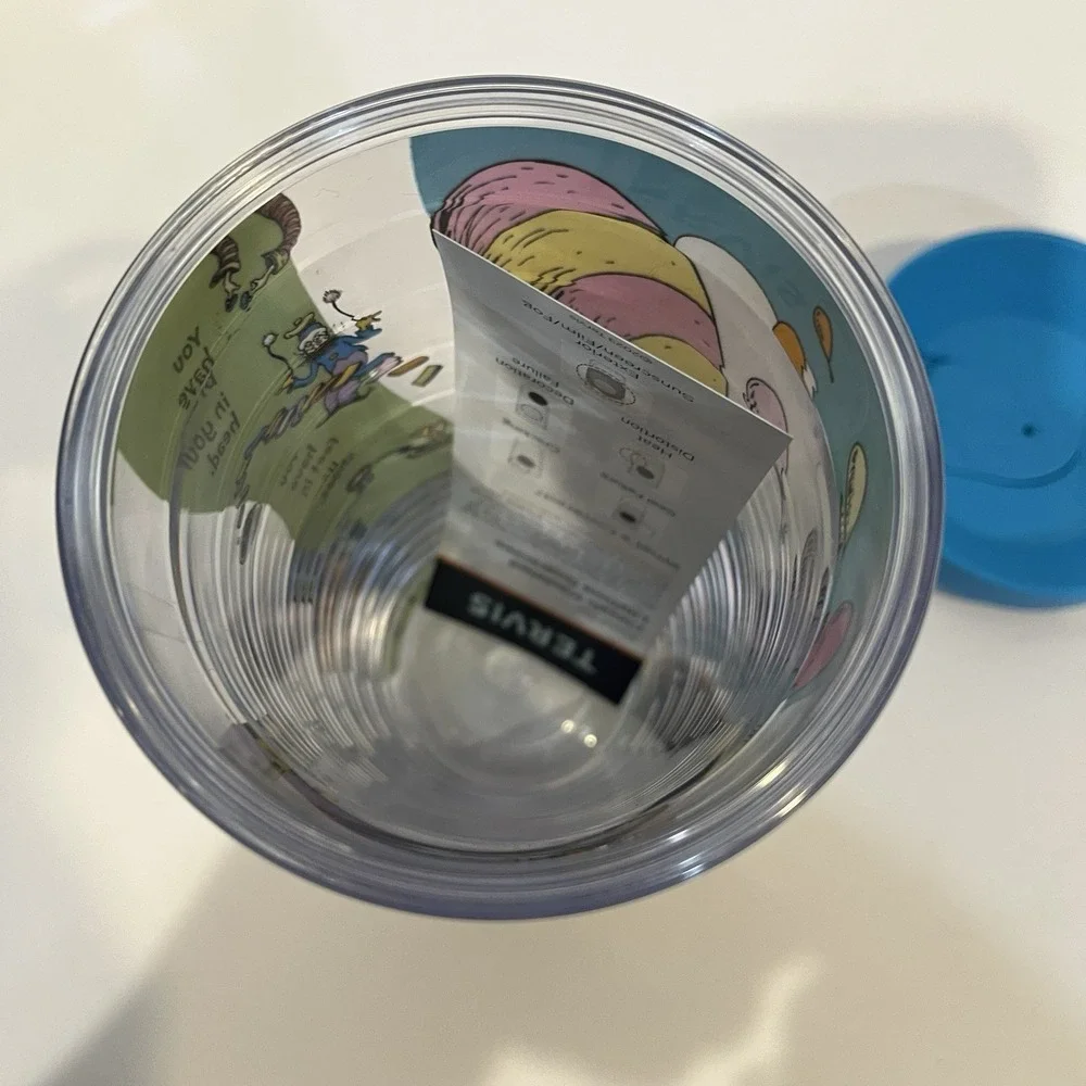 Dr. Seuss 16oz Oh the Places You'll Go Tervis Insulated Travel Tumbler & Lid NEW